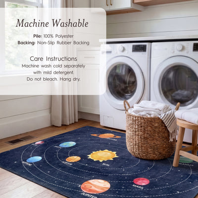 Wyatt & Ash Kids Finley Space Washable Rug
