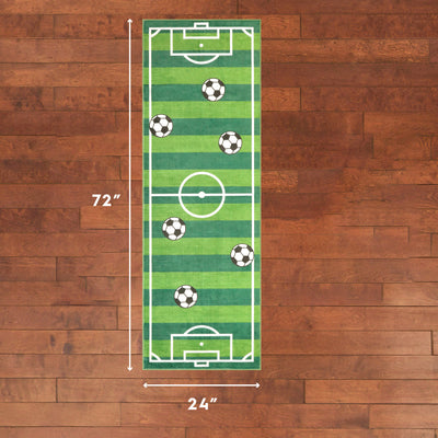 Wyatt & Ash Kids Finley Soccer Field Washable Rug