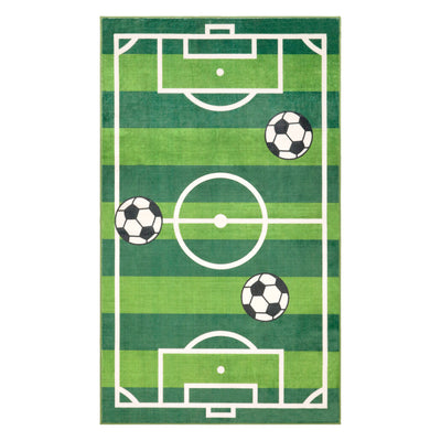 Wyatt & Ash Kids Finley Soccer Field Washable Rug