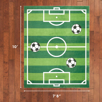 Wyatt & Ash Kids Finley Soccer Field Washable Rug