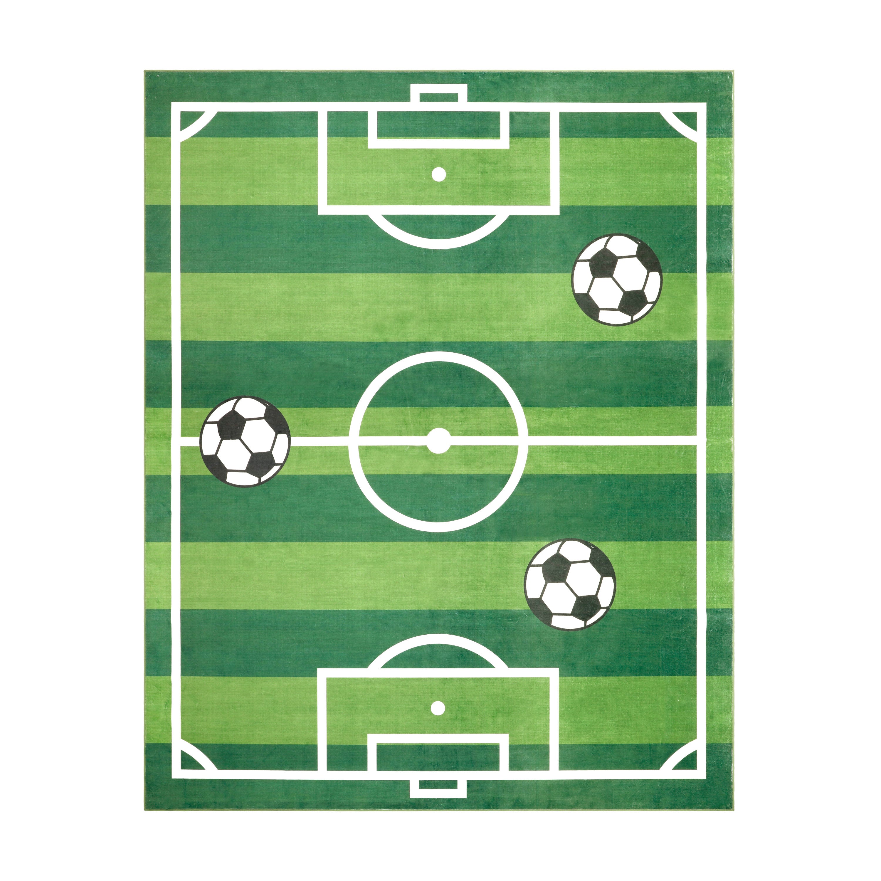 Wyatt & Ash Kids Finley Soccer Field Washable Rug