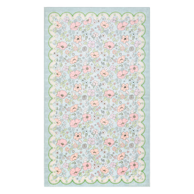 Wyatt & Ash Kids Finley Scallop Border Washable Rug
