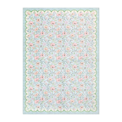Wyatt & Ash Kids Finley Scallop Border Washable Rug