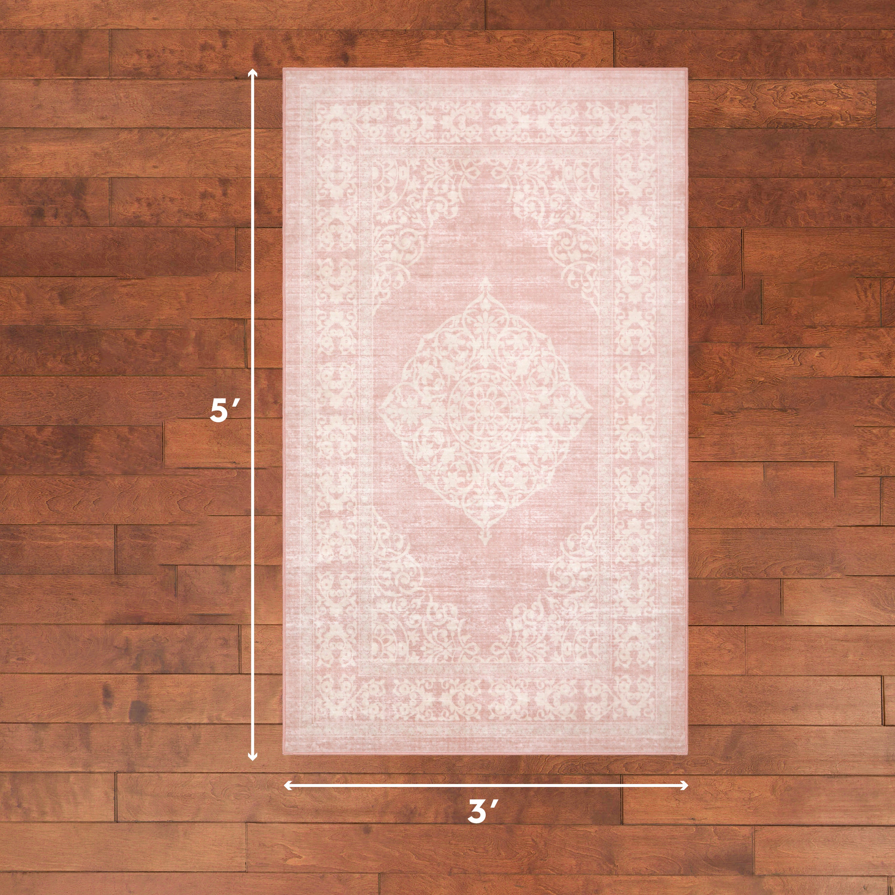 Wyatt & Ash Kids Finley Medallion Washable Rug