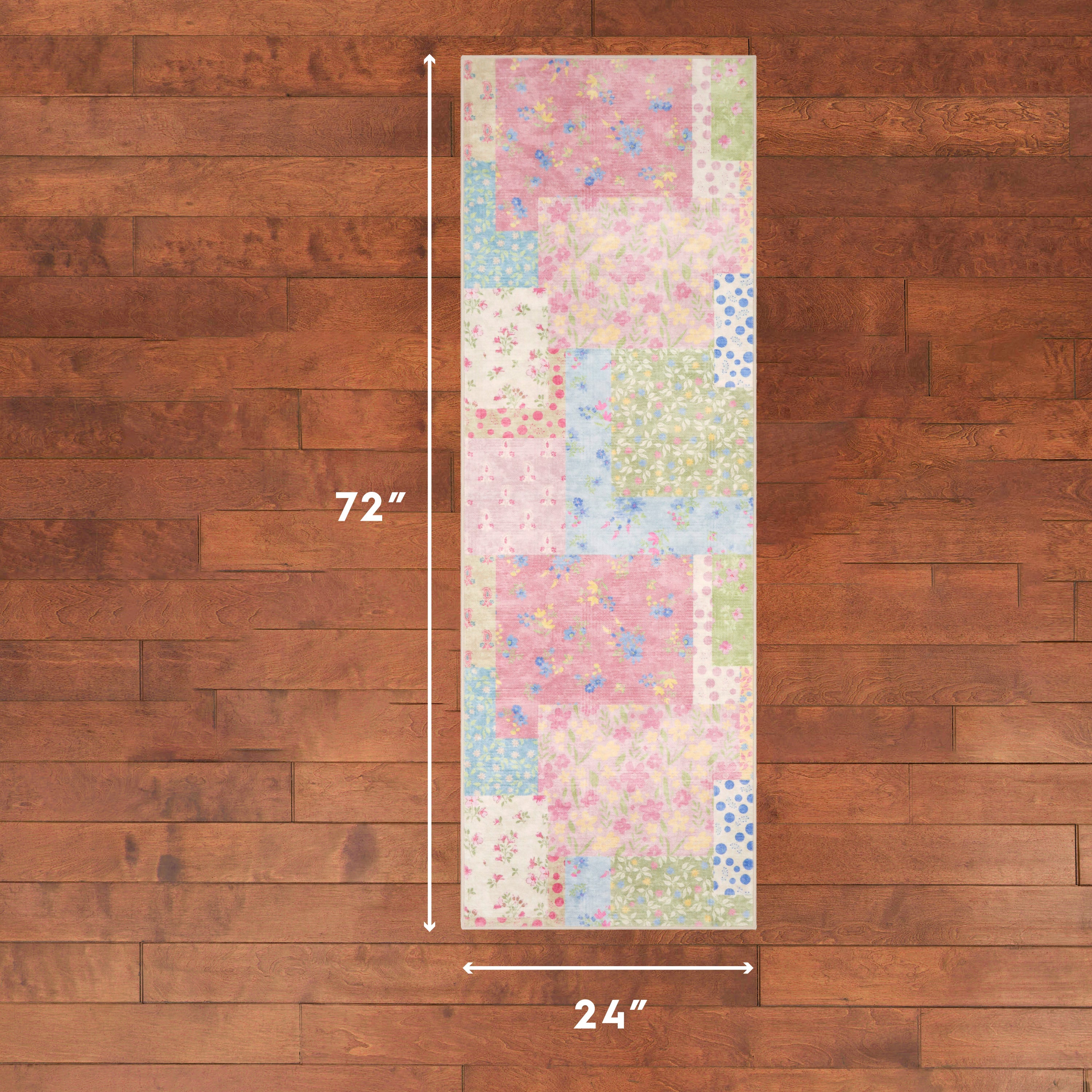 Wyatt & Ash Kids Finley Patchwork Washable Rug
