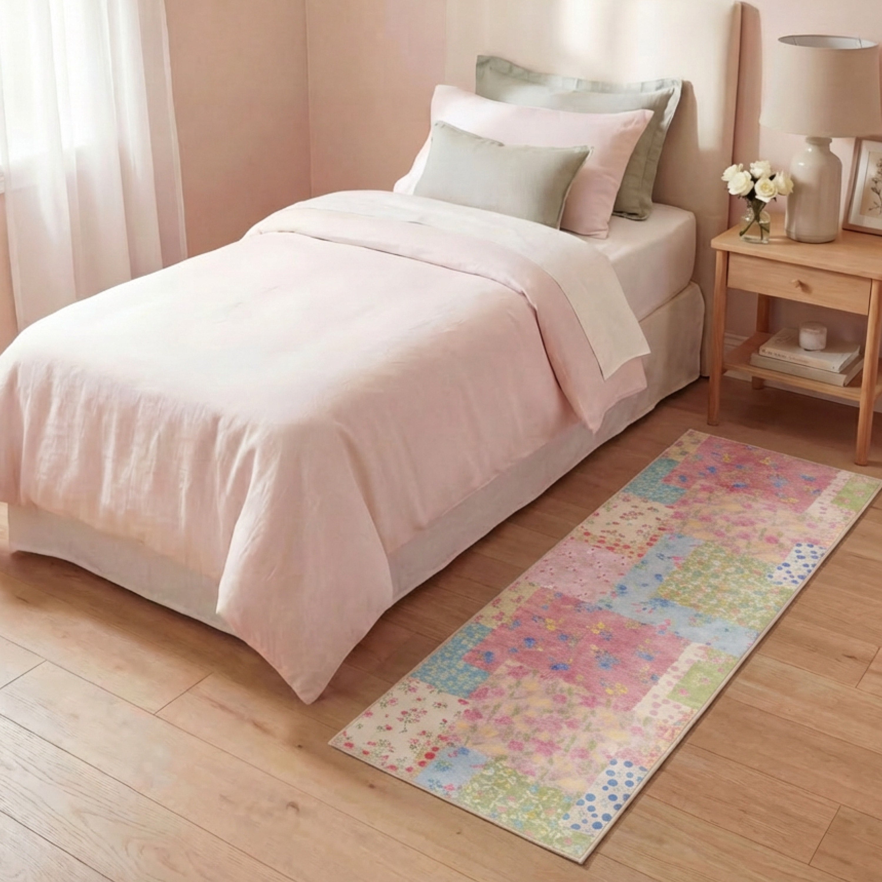 Wyatt & Ash Kids Finley Patchwork Washable Rug