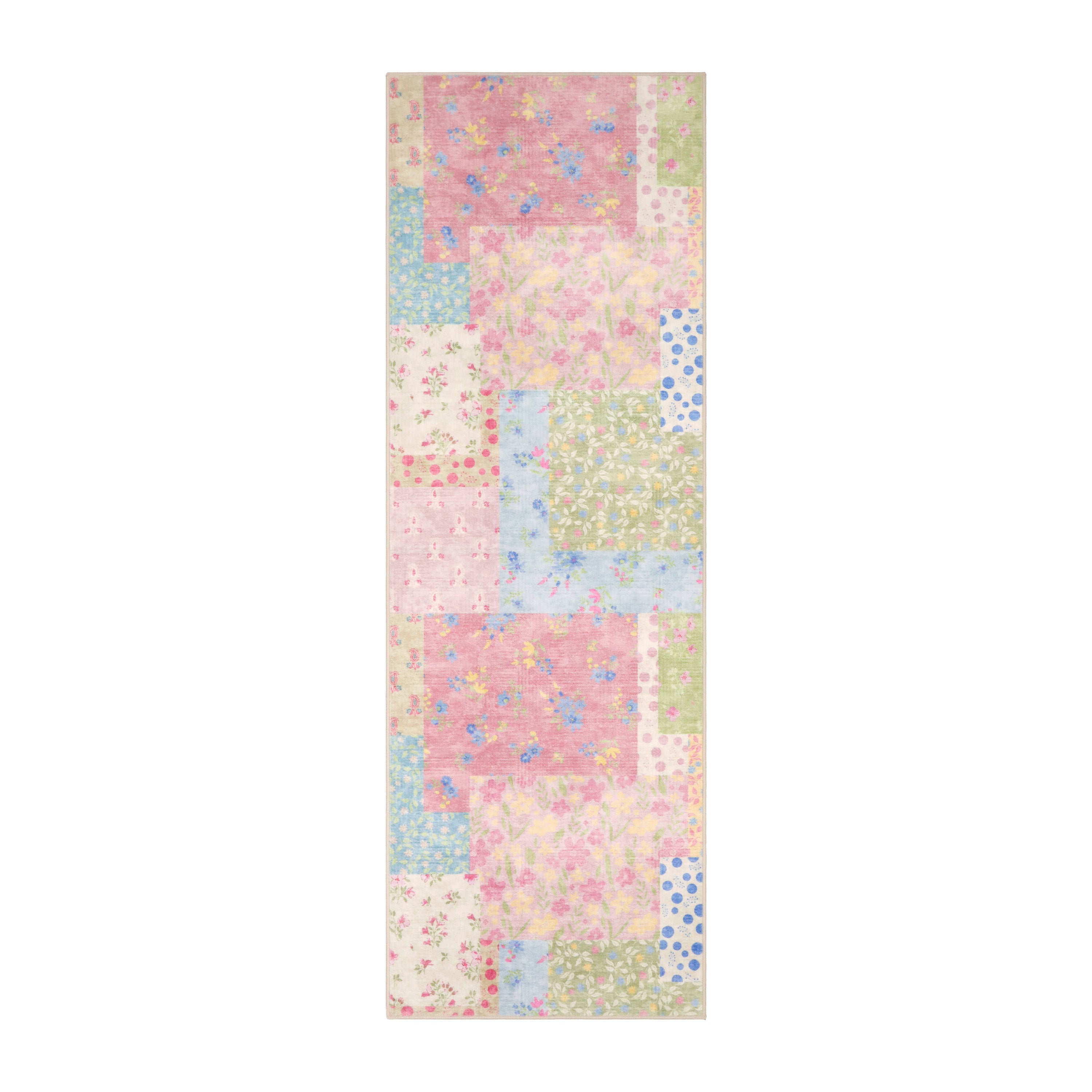 Wyatt & Ash Kids Finley Patchwork Washable Rug