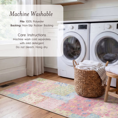 Wyatt & Ash Kids Finley Patchwork Washable Rug