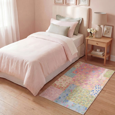 Wyatt & Ash Kids Finley Patchwork Washable Rug