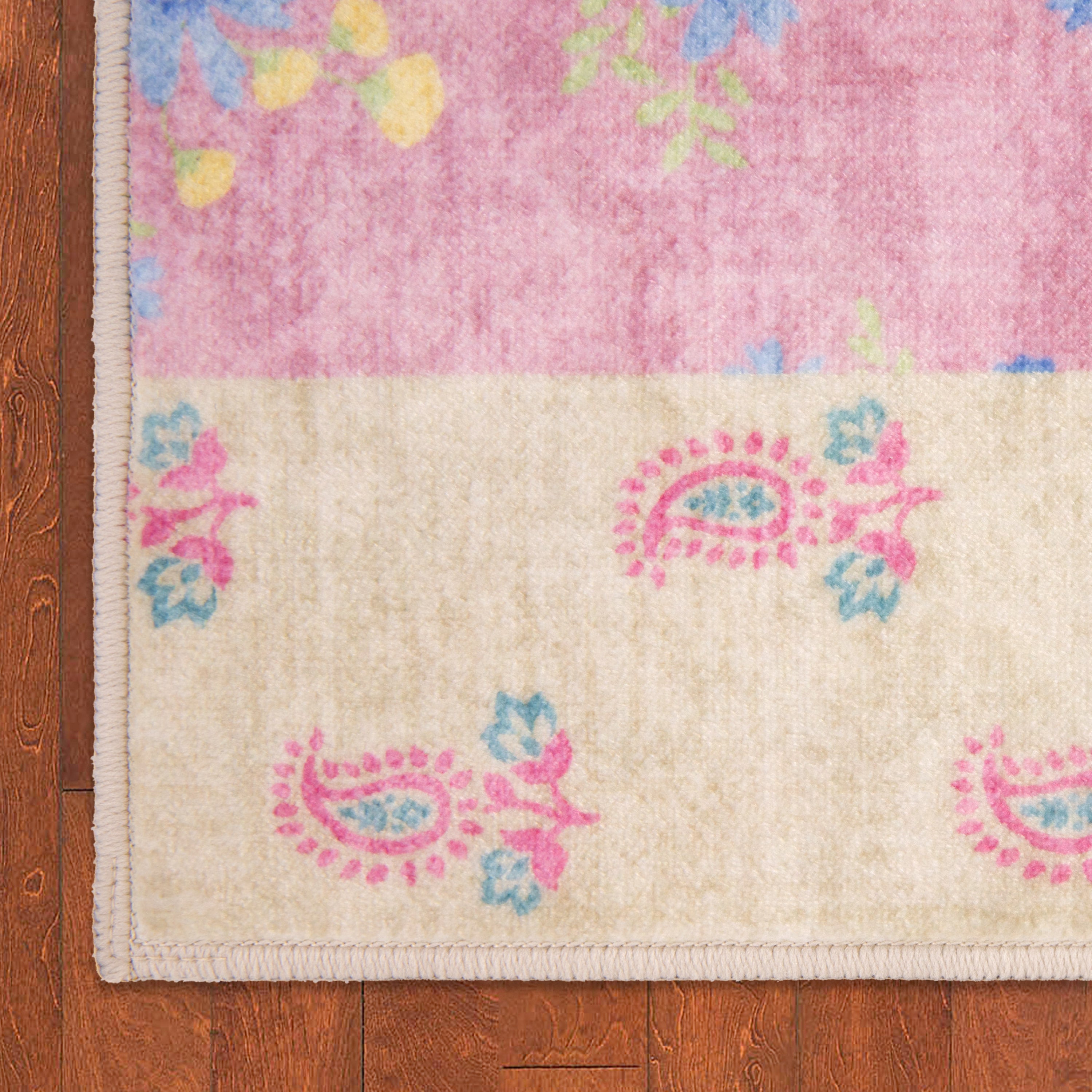 Wyatt & Ash Kids Finley Patchwork Washable Rug