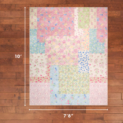 Wyatt & Ash Kids Finley Patchwork Washable Rug