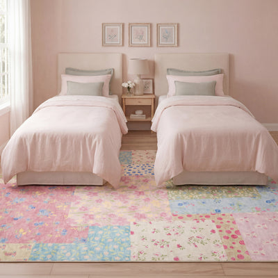 Wyatt & Ash Kids Finley Patchwork Washable Rug