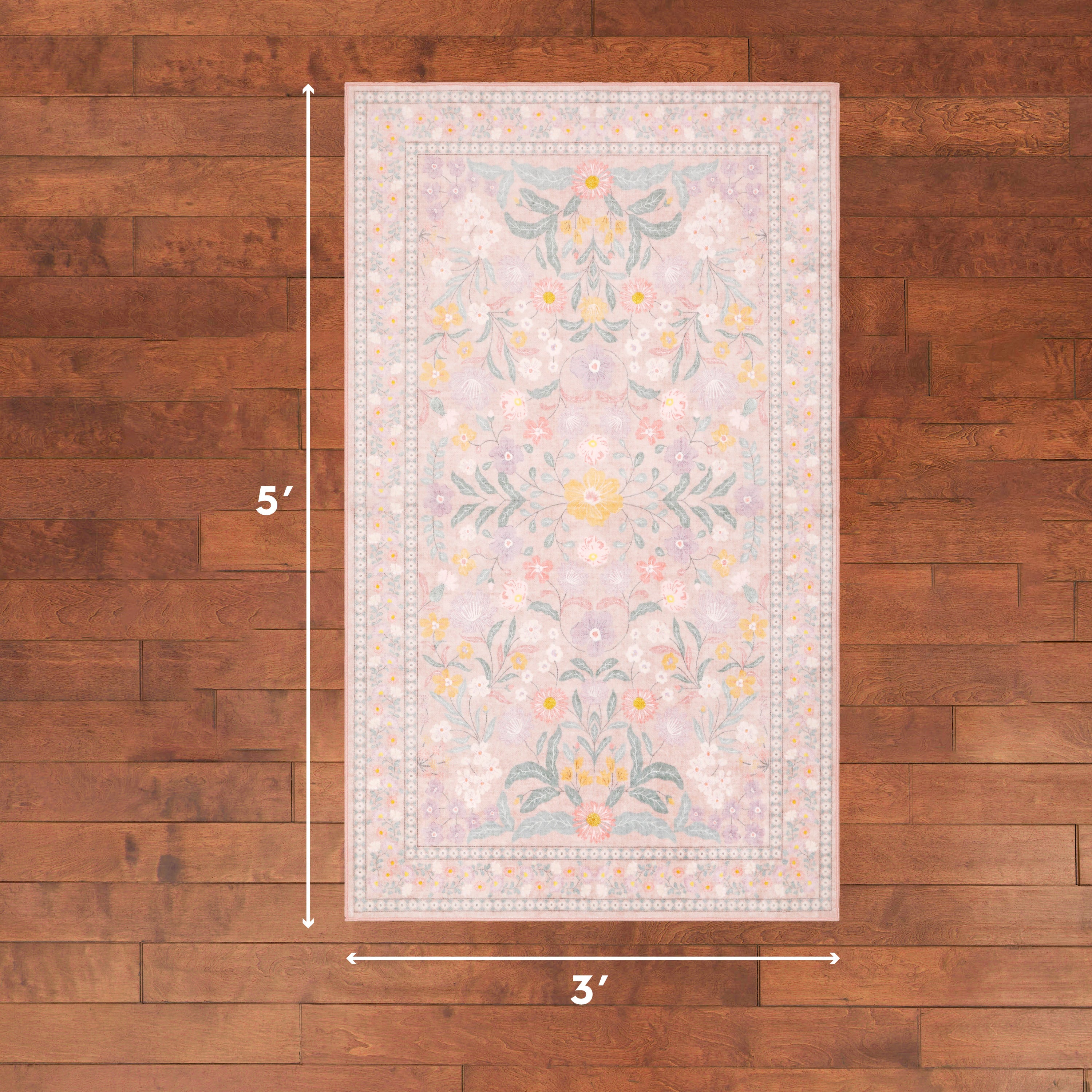 Wyatt & Ash Finley Floral Washable Rug