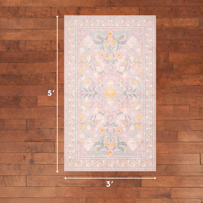 Wyatt & Ash Finley Floral Washable Rug
