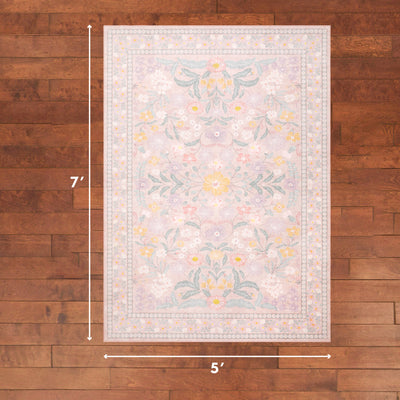 Wyatt & Ash Finley Floral Washable Rug
