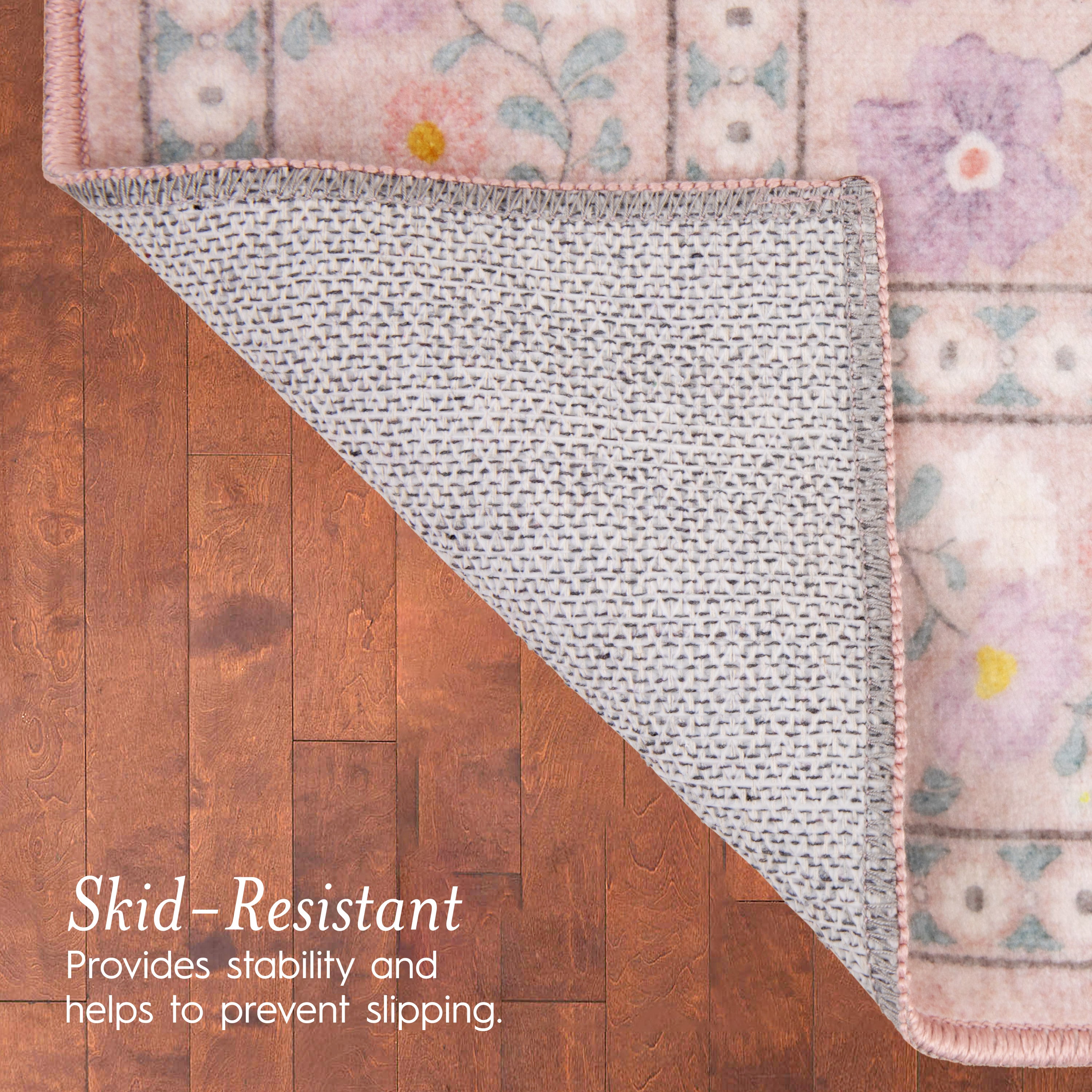 Wyatt & Ash Finley Floral Washable Rug