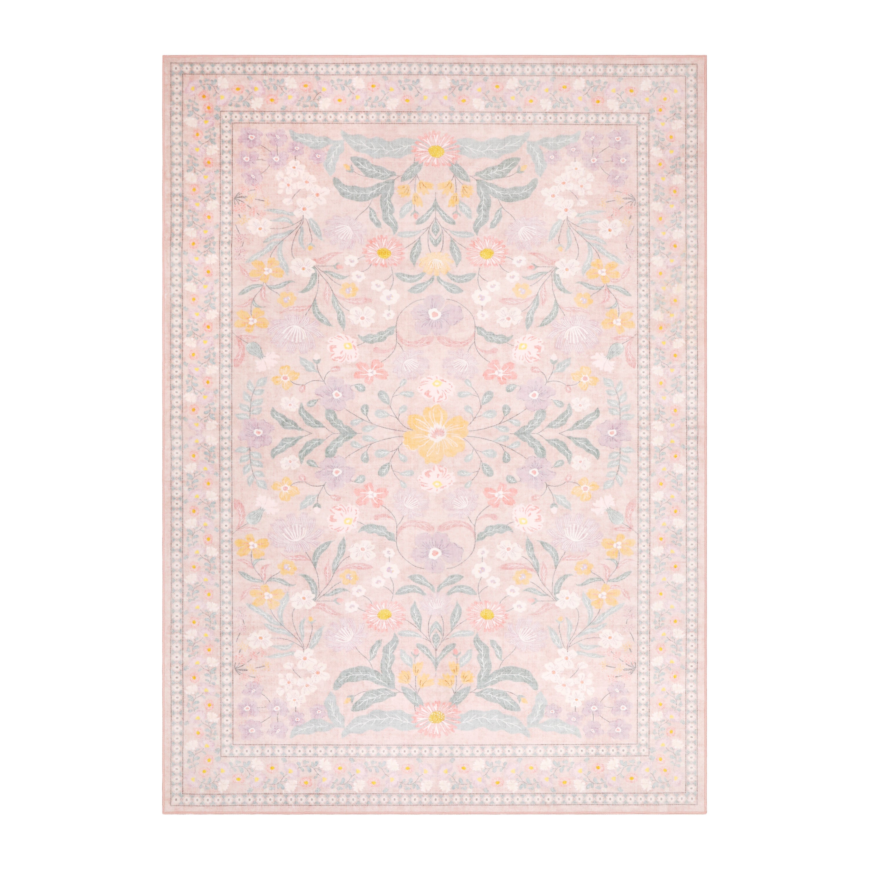 Wyatt & Ash Finley Floral Washable Rug