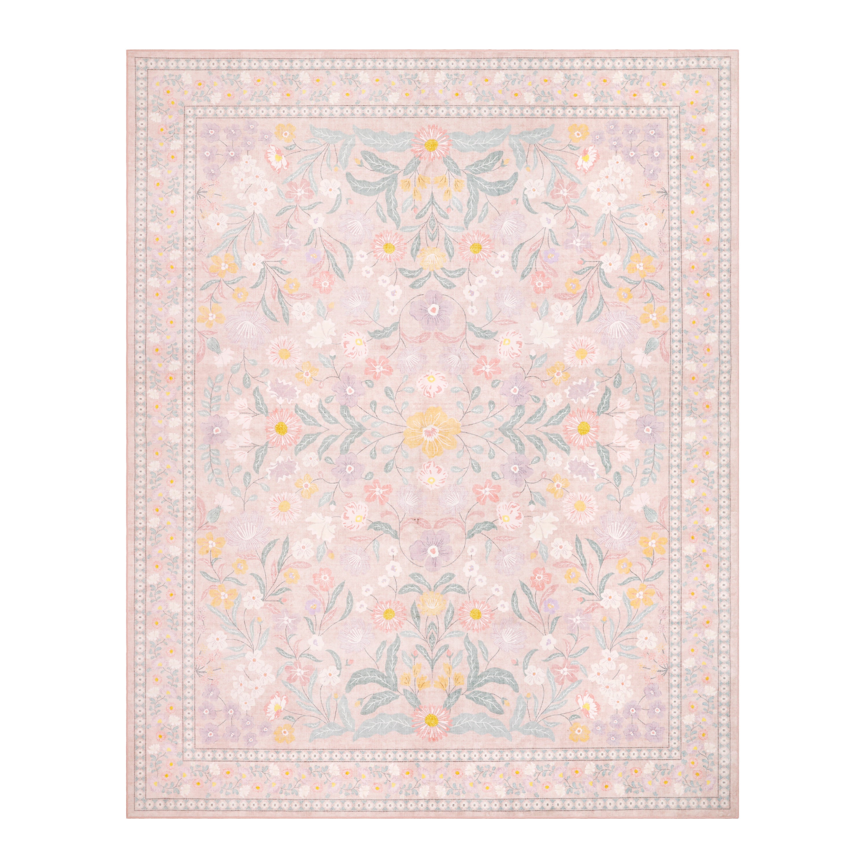 Wyatt & Ash Finley Floral Washable Rug
